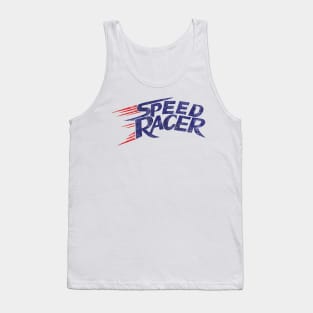 BLUE RETRO SPEED RACER 80S Tank Top